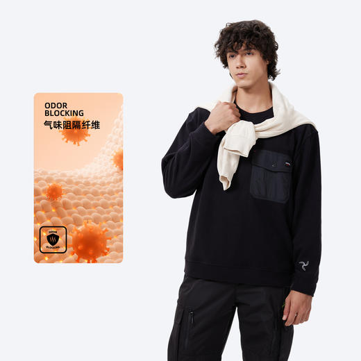 男装圆领长袖上衣（暖绒）2501 商品图3