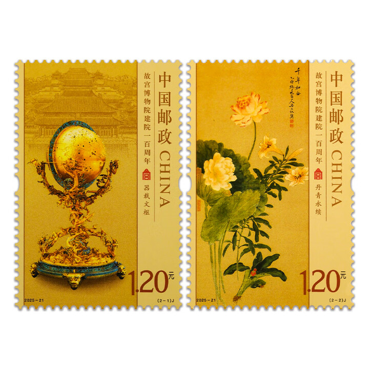 《故宫博物院建院一百周年》纪念邮票  2025-21