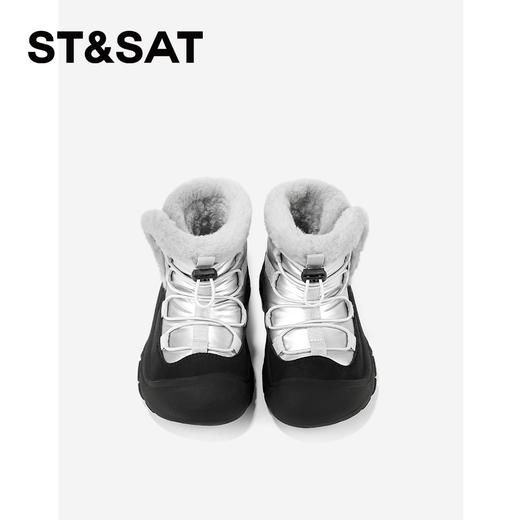 【童鞋】星期六户外防滑厚绒保暖男女童雪地靴SSD4198L38 商品图2