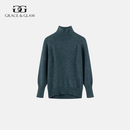 Grace&Glam 幻彩星空亮丝半高领毛织上衣 商品图9