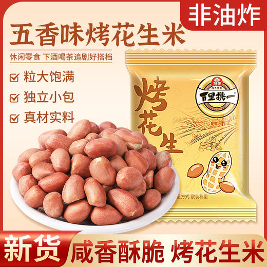 旭东烤花生米五香味独立包装小袋子15g*30小包休闲零食炒货 商品图0