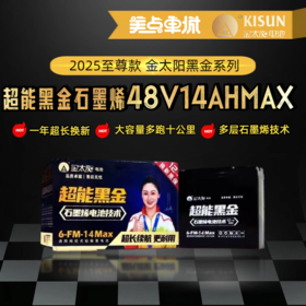 【双十一美点特惠】48V14Ah  金太阳超能黑金 以旧换新 原厂正品 武汉到店