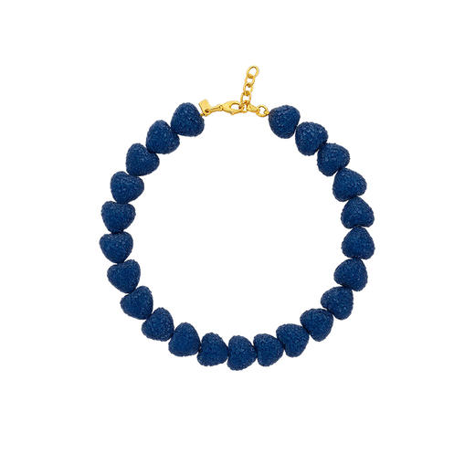 在途3周到｜CRYSTAL HAZE-Jelly Heart-蓝宝石色 爱心 项链［挪威设计师］ 商品图0