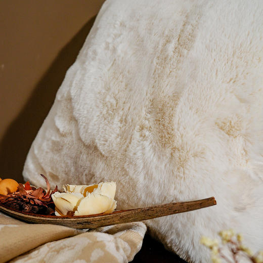 罗莱软装 糯米大福抱枕 米白 50*50cm 商品图5