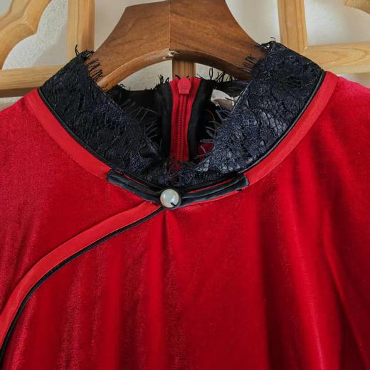 「断码清仓」红色长款冬季连衣裙ZFYY028 商品图2