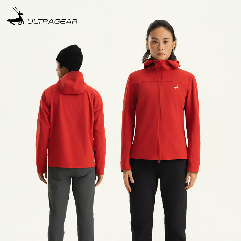 优极 男女款薄绒防风软壳外套