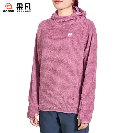 果凡男女同款Alpha棉套头长袖极地瞬暖·Alpha 运动毛衣动态保暖运动服GKD23249 商品图4