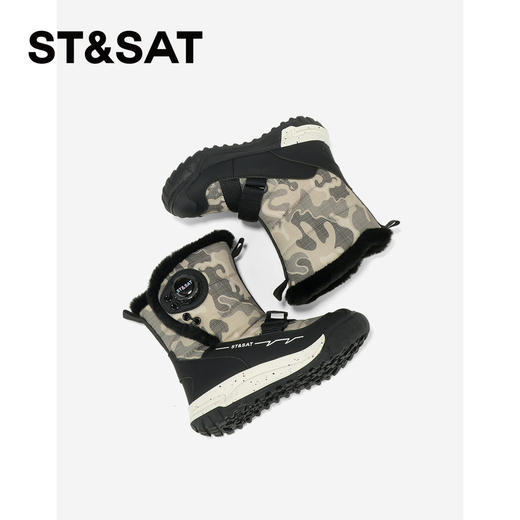 【童鞋】星期六机能风厚绒保暖男女童雪地靴SSD419AL3V 商品图5