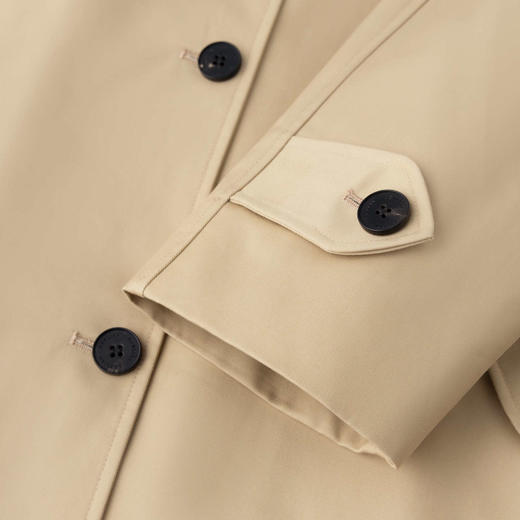 HERLIAN 2025冬季新品 格纹可拆卸内胆连帽长款风衣女 商品图3