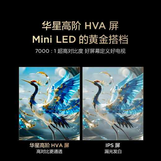 【FFALCON雷鸟】鹤6 26款 75英寸 万象分区QD-MiniLED1300nits 高阶HVA安桥音响288Hz高刷电视 75R69A 商品图3