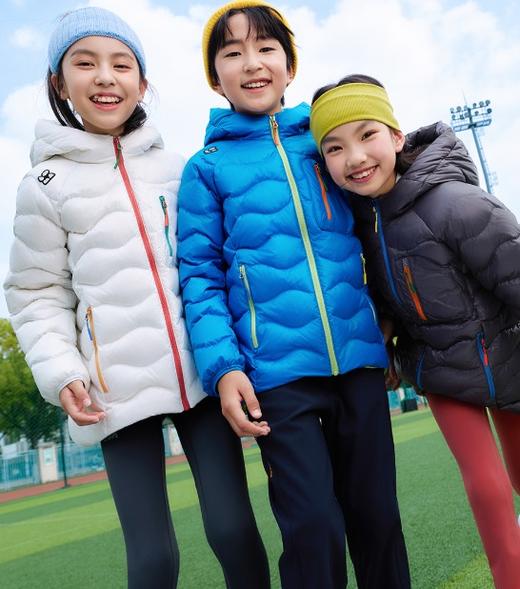 老米优品🎈【品牌授权】亲子！《炫彩吐司运动羽绒服》森林棠25冬季！男童女童活力撞色加厚保暖羽绒服80932145 商品图3