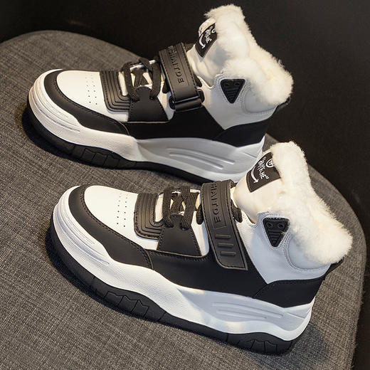 网红同款女棉鞋女年保暖超火雪地棉冬季新款加绒休闲运动鞋潮 商品图2