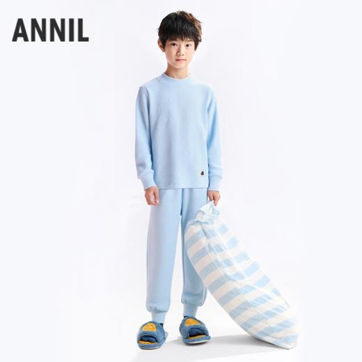 【厚实夹丝绵保暖衣】男女童保暖衣套装秋季新款安奈儿童装JM537589 商品图1