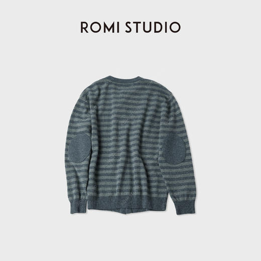 ROMI STUDIO100%高支精纺羊毛亲肤不扎廓形开襟毛衫 RWCAW66286 商品图1