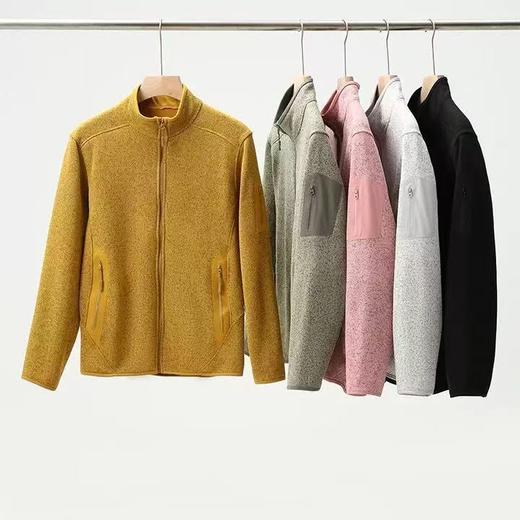 【保暖服饰丨男女同款抓绒卫衣】面料亲肤，耐磨性强，三组花色混纺，内里抓绒，内里两侧网纱更透气，拉链设计方便穿脱，户外运动，日常通勤均可穿，男女同款，多色可选~ 商品图1