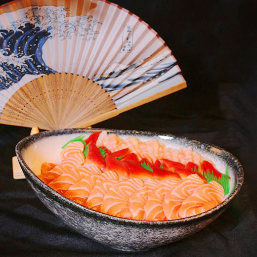 【润荇渔市200-100】刺身三拼 挪威三文鱼90g+俄罗斯北极甜虾30g+加拿大北极贝30g 深海美味一次享受 商品图2