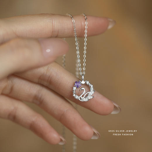 【逐梦天鹅】S925纯银繁星星星项链【YXS-A4766】 商品图1