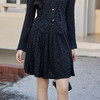 奢姿大码女装2025秋季百褶设计松紧裙子胖妹妹时尚百搭减龄半身裙 商品缩略图1