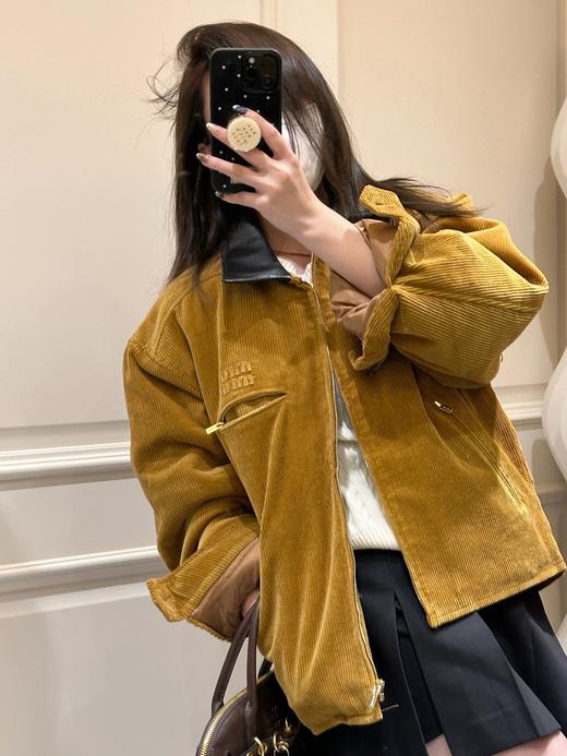 miu家25年秋冬首发灯芯绒棉服 商品图2