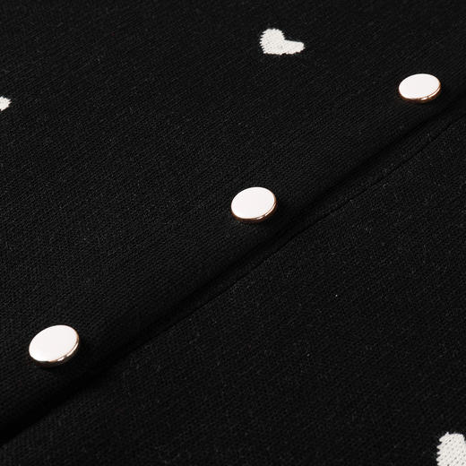 奢姿大码女装2025冬季胖妹妹时尚爱心撞色针织衫气质甜美显瘦上衣9854694220 商品图3