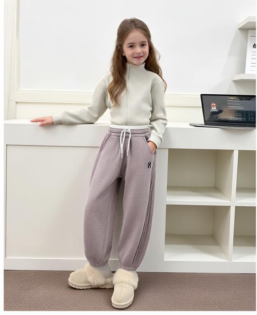 【59.9元/条】【120-180尺码】亲子华棉加绒裤儿童冬季休闲裤男童女童裤子 商品图3