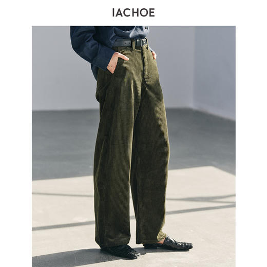 棉仓3671518003-全棉复古灯芯绒休闲裤 商品图4