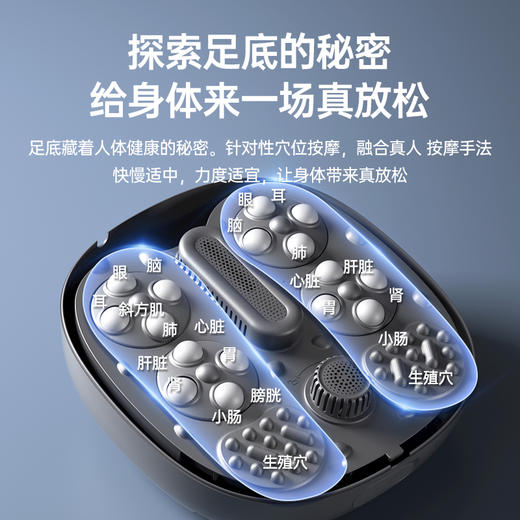 【安全躺泡 分区正反揉捏】凯伦诗智能足浴桶 商品图1