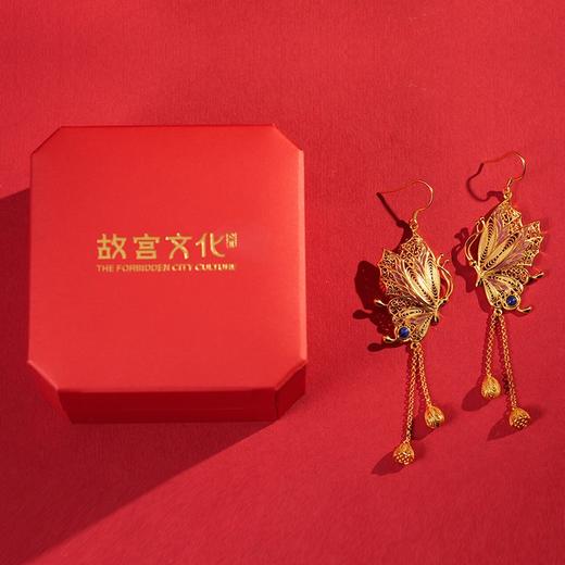 福蝶绵绵花丝耳饰 商品图4