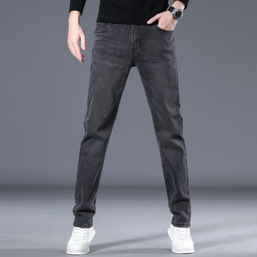高端秋冬牛仔裤！2025男士新直筒加绒男裤弹力休闲裤2025商务长裤！ 商品图11