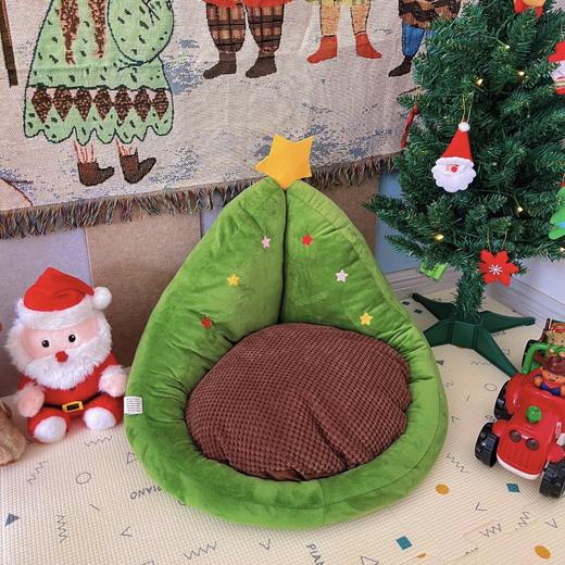 【圣诞专场】【圣诞小窝懒人沙发】趣味姜饼圣诞树毛绒玩具雪人星星安抚玩偶圣诞礼物 靠垫坐垫一体办公室久坐神器 学生座垫宿舍懒人垫 商品图1
