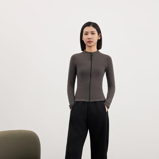【舒服到不想脱】女士德绒修身拉链外套  修身保暖 运动风可叠穿外套 亲肤柔软轻薄保暖 300g 商品图7