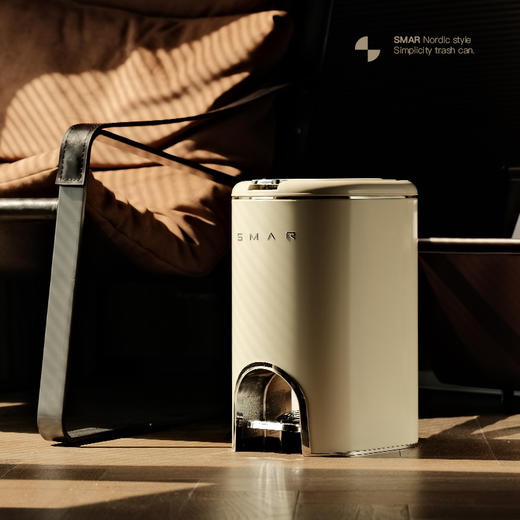 娜家轻奢创意脚踩带盖大容量垃圾桶 商品图1