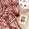 叮叮当🔔软乎乎的红格子毯子已提前送达🎄【半边绒超柔毯】超有新年氛围感！冬天真的离不开这种可爱温馨的毯子呀 商品缩略图0