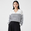 Grace&Glam 经典POLO领减龄条纹羊毛衫 商品缩略图2