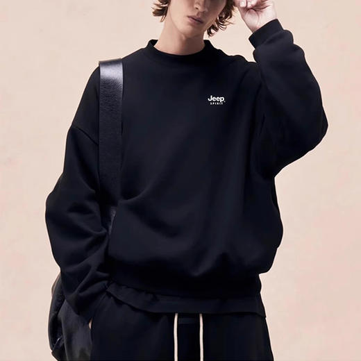 【320g重磅 触感柔软 时尚休闲】 吉普JEEP SPIRIT 多色百搭情侣卫衣（圆领/连帽款任选） 商品图6