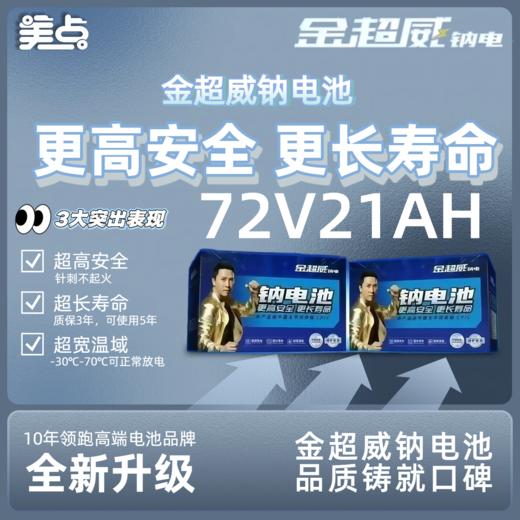 【双十一美点特惠】72V21AH  金超威钠电池 武汉到店 商品图0