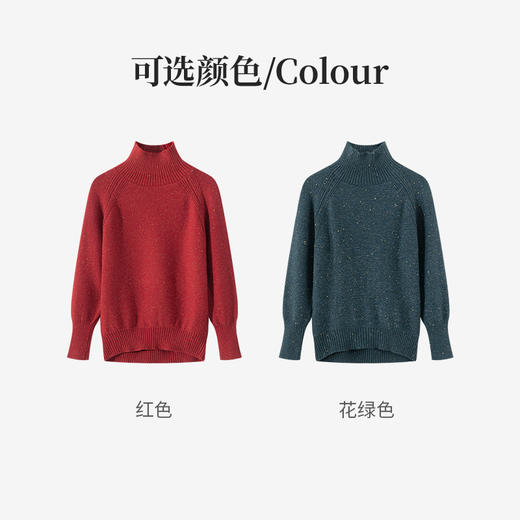 Grace&Glam 幻彩星空亮丝半高领毛织上衣 商品图8