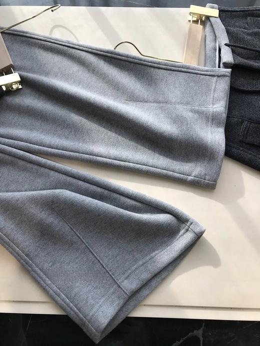 D110616复古撞色加厚醋酸绵羊毛裤女休闲长裤 商品图10