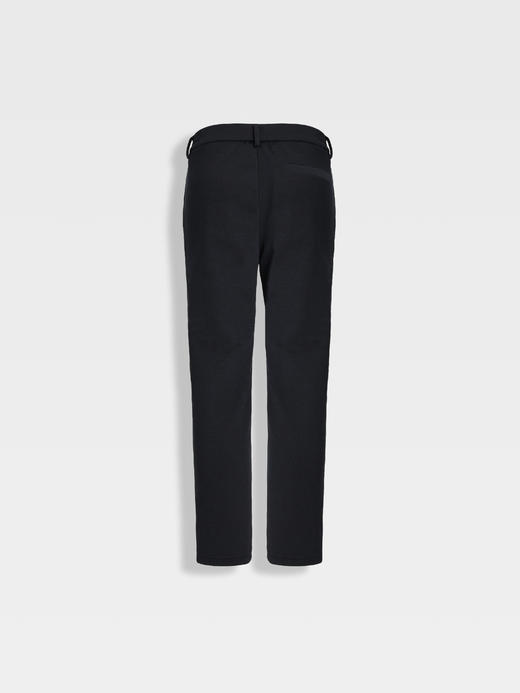 callisto藏青直筒羊毛莫代尔休闲裤 商品图1