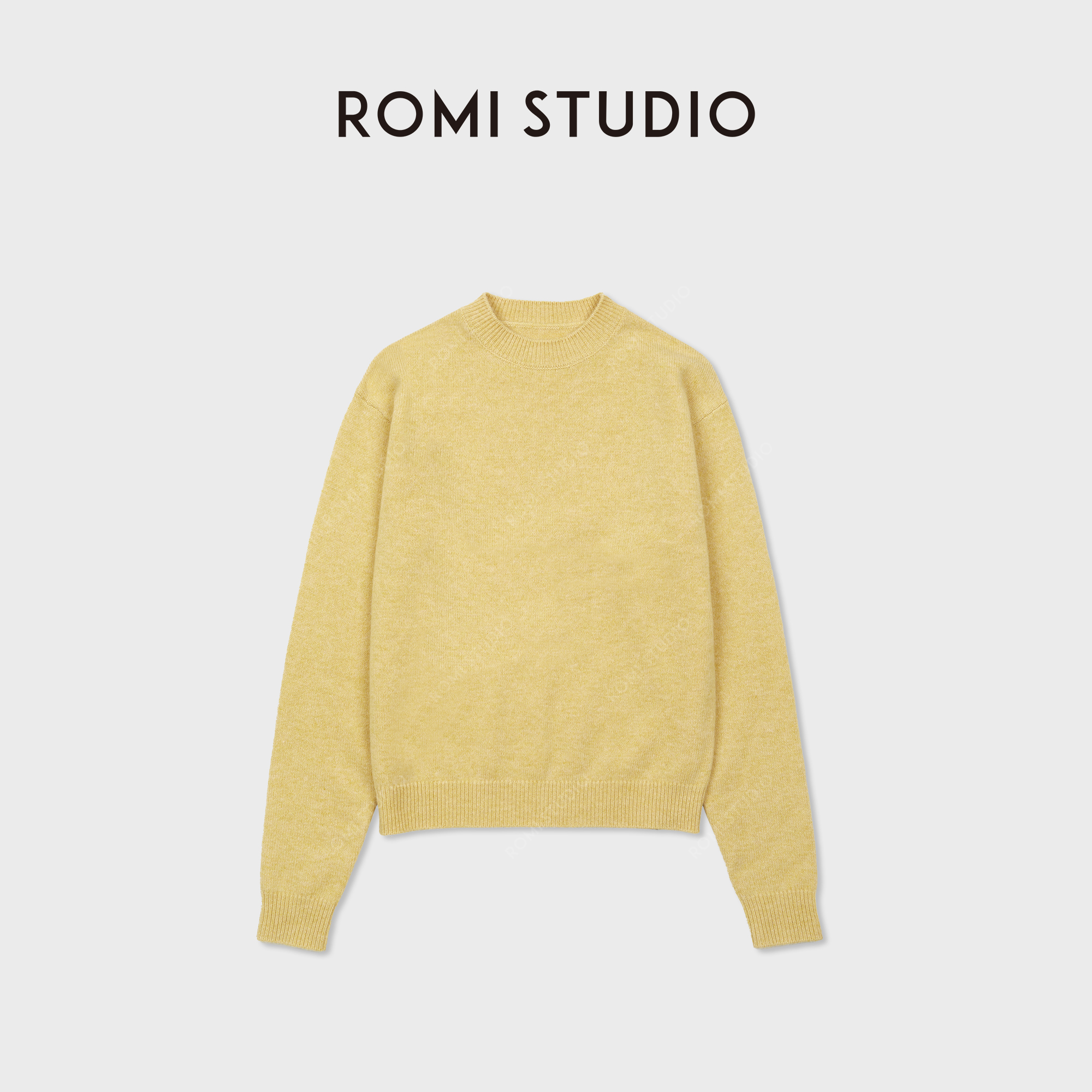 ROMI STUDIO“细支美利奴”100%羊毛软糯套头羊毛衫RWCAS67002