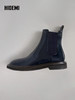 HIDEMI 进口雾面漆皮头层牛皮切尔西厚底增高短靴 商品缩略图0