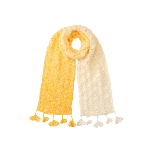 苏苏姐家银杏围巾手工diy编织钩针梦羽毛线团自制围巾材料包 商品图4