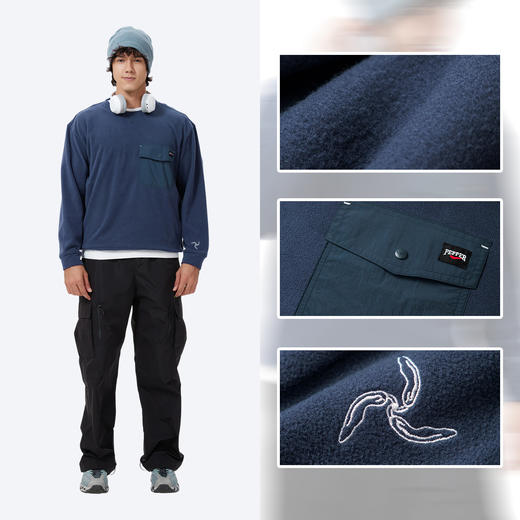 男装圆领长袖上衣（暖绒）2501 商品图1