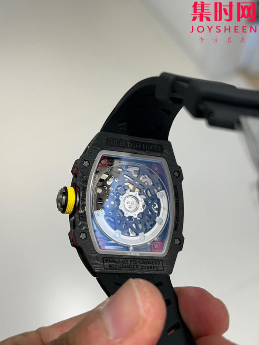 【贵重物品】只适合高端玩家 理查德米勒RM67-02 V3版 震撼登场！男士腕表 黑德国配色 一体机 摆轮会动 商品图4