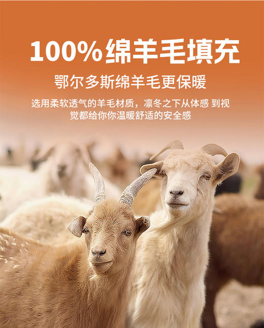 心选丨雅鹿 男女款羊毛气绒马甲&面膜气绒衣 100%鄂尔多斯羊毛填充 抗磨耐造巨锁温 商品图5