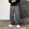 徐太浪【垂坠感 系绳松紧腰】休闲裤男秋冬保暖宽松直筒通勤裤子 商品缩略图0
