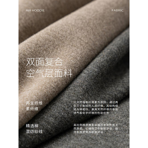 棉仓366608011-【绒系列】空气层卫衣半身裙套装女25秋冬含羊毛连帽套头外套 商品图1