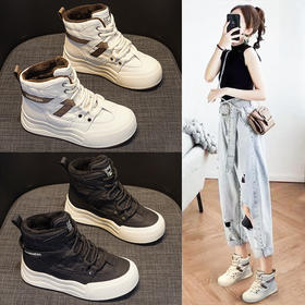 网红雪地靴女冬季新款厚底增高厚绒学生韩版加绒保暖棉鞋