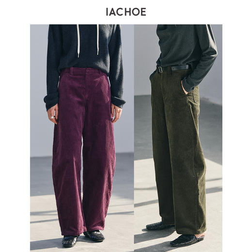 棉仓3671518003-全棉复古灯芯绒休闲裤 商品图0