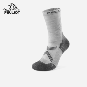 伯希和户外袜美利奴羊毛徒步袜男中筒秋冬登山专业运动跑步袜子女